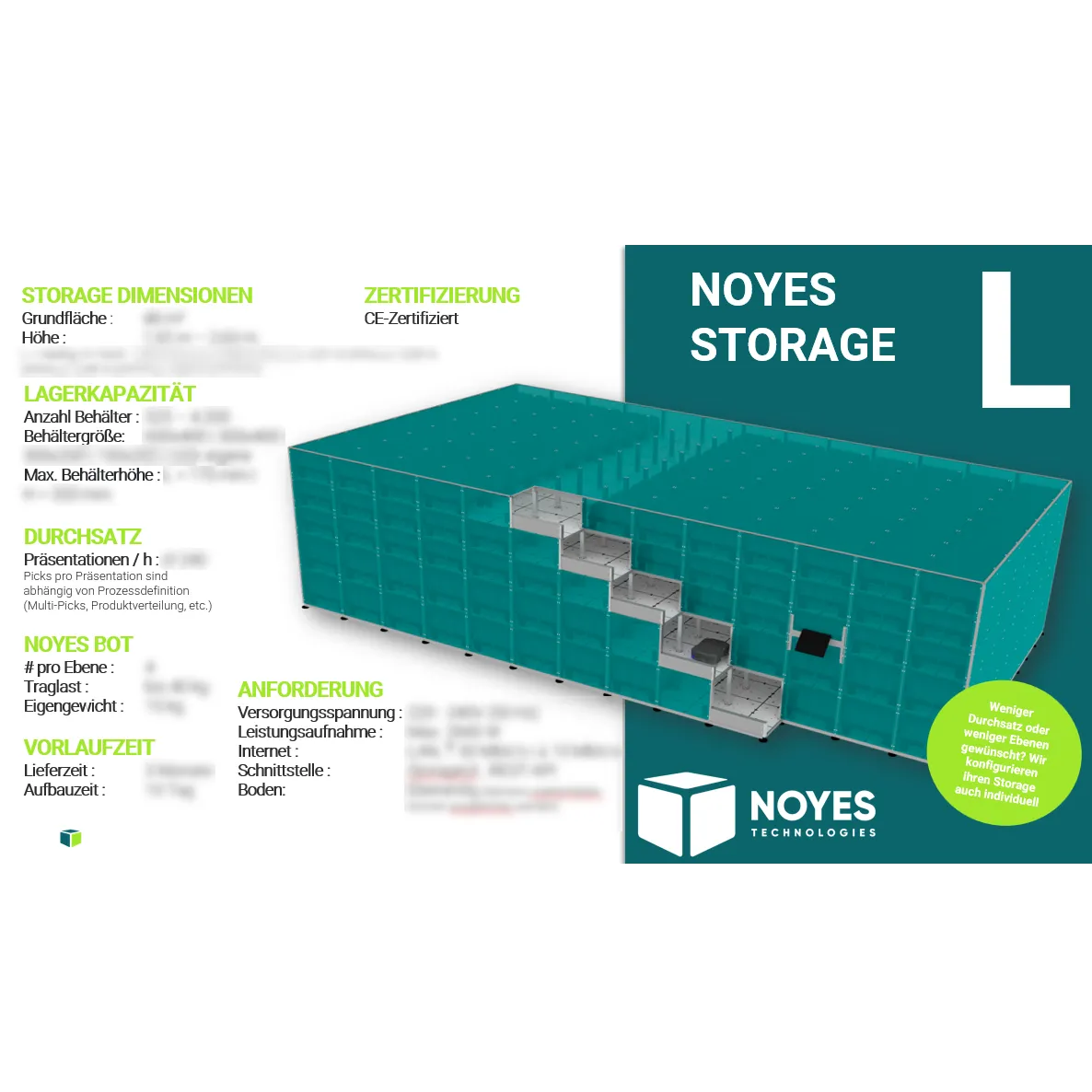 Datenblatt „Noyes Storage L“ | 525 – 4.200 Produkte